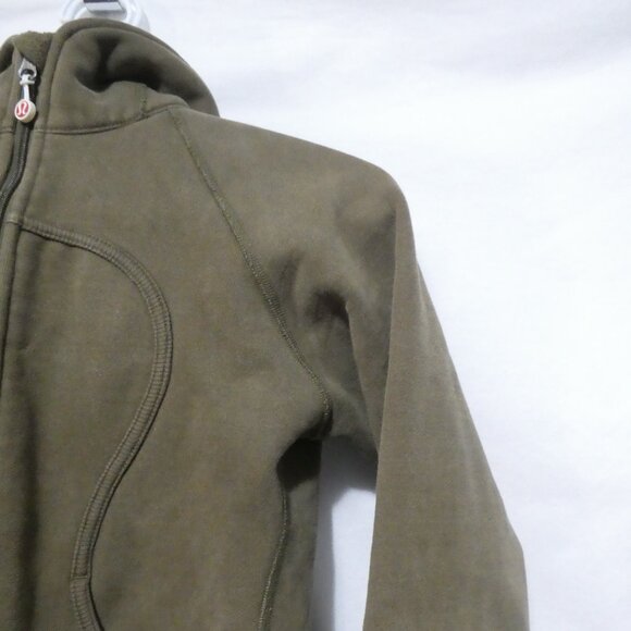 LULULEMON | size 6 | Olive Green Classic Heavyweight Scuba Hoodie - Picture 6 of 15
